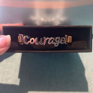 RUSTIC CUFF Gifters - Courage - Silver